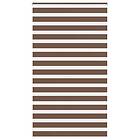 vidaXL Rullgardin zebra brun 135x200 cm tyg bredd 130,9 cm polyester