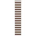 vidaXL Rullgardin zebra brun 40x230 cm tyg bredd 35,9 cm polyester