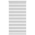 vidaXL Rullgardin zebra ljusgrå 75x100 cm tyg bredd 70,9 cm polyester