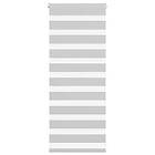 vidaXL Rullgardin zebra ljusgrå 60x100 cm tyg bredd 55,9 cm polyester