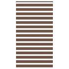 vidaXL Rullgardin zebra brun 135x230 cm tyg bredd 130,9 cm polyester