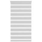 vidaXL Rullgardin zebra ljusgrå 85x100 cm tyg bredd 80,9 cm polyester