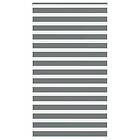 vidaXL Rullgardin zebra mörkgrå 135x230 cm tyg bredd 130,9cm polyester