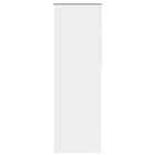 vidaXL Rullgardin mörkläggning vit 65x210 cm tyg bredd 60,7 cm