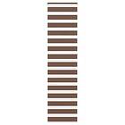 vidaXL Rullgardin zebra brun 60x230 cm tyg bredd 55,9 cm polyester