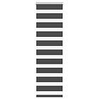 vidaXL Rullgardin zebra svart 40x100 cm tyg bredd 35,9 cm polyester