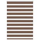 vidaXL Rullgardin zebra brun 105x100 cm tyg bredd 100,9 cm polyester