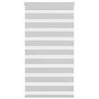 vidaXL Rullgardin zebra ljusgrå 80x150 cm tyg bredd 75,9 cm polyester