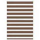 vidaXL Rullgardin zebra brun 105x150 cm tyg bredd 100,9 cm polyester
