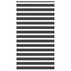 vidaXL Rullgardin zebra svart 135x200 cm tyg bredd 130,9 cm polyester