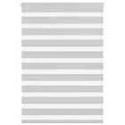 vidaXL Rullgardin zebra ljusgrå 110x150 cm tyg bredd 105,9cm polyester