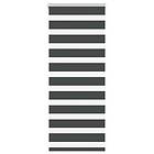 vidaXL Rullgardin zebra svart 65x100 cm tyg bredd 60,9 cm polyester