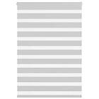 vidaXL Rullgardin zebra ljusgrå 115x100 cm tyg bredd 110,9cm polyester