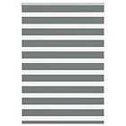 vidaXL Rullgardin zebra mörkgrå 110x150 cm tyg bredd 105,9cm polyester