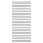 vidaXL Rullgardin zebra ljusgrå 100x200 cm tyg bredd 95,9 cm polyester