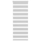 vidaXL Rullgardin zebra ljusgrå 65x100 cm tyg bredd 60,9 cm polyester
