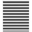 vidaXL Zebra rullgardin svart 135x100 cm tyg bredd 130,9 cm polyester