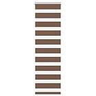 vidaXL Rullgardin zebra brun 45x100 cm tyg bredd 40,9 cm polyester