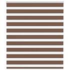 vidaXL Rullgardin zebra brun 135x100 cm tyg bredd 130,9 cm polyester
