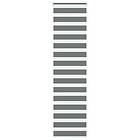 vidaXL Rullgardin zebra mörkgrå 70x200 cm tyg bredd 65,9 cm polyester