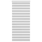 vidaXL Rullgardin zebra ljusgrå 110x230 cm tyg bredd 105,9cm polyester