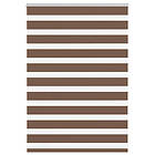 vidaXL Rullgardin zebra brun 95x100 cm tyg bredd 90,9 cm polyester