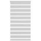 vidaXL Rullgardin zebra ljusgrå 85x150 cm tyg bredd 80,9 cm polyester
