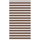 vidaXL Rullgardin zebra brun 120x230 cm tyg bredd 115,9 cm polyester