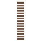 vidaXL Rullgardin zebra brun 45x230 cm tyg bredd 40,9 cm polyester