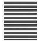 vidaXL Rullgardin zebra svart 135x150 cm tyg bredd 130,9cm polyester