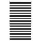 vidaXL Rullgardin zebra svart 125x230 cm tyg bredd 120,9 cm polyester