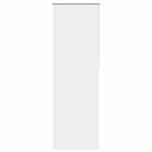 vidaXL Rullgardin mörkläggning vit 75x210 cm tyg bredd 70,7 cm