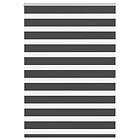 vidaXL Rullgardin zebra svart 95x100 cm tyg bredd 90,9 cm polyester