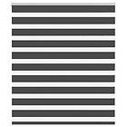 vidaXL Rullgardin zebra svart 130x100 cm tyg bredd 125,9cm polyester