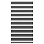 vidaXL Rullgardin zebra svart 90x150 cm tyg bredd 85,9 cm polyester