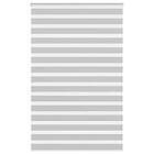 vidaXL Rullgardin zebra ljusgrå 140x230 cm tyg bredd 135,9cm polyester