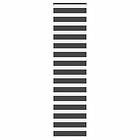 vidaXL Rullgardin zebra svart 60x230 cm tyg bredd 55,9 cm polyester