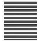 vidaXL Rullgardin zebra svart 120x100 cm tyg bredd 115,9cm polyester