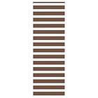 vidaXL Rullgardin zebra brun 85x200 cm tyg bredd 80,9 cm polyester