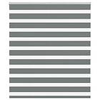 vidaXL Rullgardin zebra mörkgrå 120x100 cm tyg bredd 115,9cm polyester