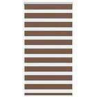 vidaXL Rullgardin zebra brun 85x100 cm tyg bredd 80,9 cm polyester