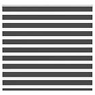 vidaXL Rullgardin zebra svart 155x150 cm tyg bredd 150,9cm polyester