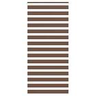 vidaXL Rullgardin zebra brun 100x230 cm tyg bredd 95,9 cm polyester