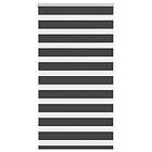 vidaXL Rullgardin zebra svart 75x100 cm tyg bredd 70,9 cm polyester
