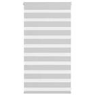 vidaXL Rullgardin zebra ljusgrå 80x100 cm tyg bredd 75,9 cm polyester