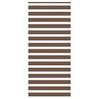 vidaXL Rullgardin zebra brun 110x200 cm tyg bredd 105,9 cm polyester