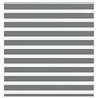 vidaXL Rullgardin zebra mörkgrå 145x150 cm tyg bredd 140,9cm polyester