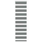 vidaXL Rullgardin zebra mörkgrå 40x150 cm tyg bredd 35,9 cm polyester