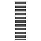 vidaXL Rullgardin zebra svart 50x150 cm tyg bredd 45,9 cm polyester