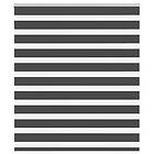 vidaXL Rullgardin zebra svart 130x150 cm tyg bredd 125,9cm polyester